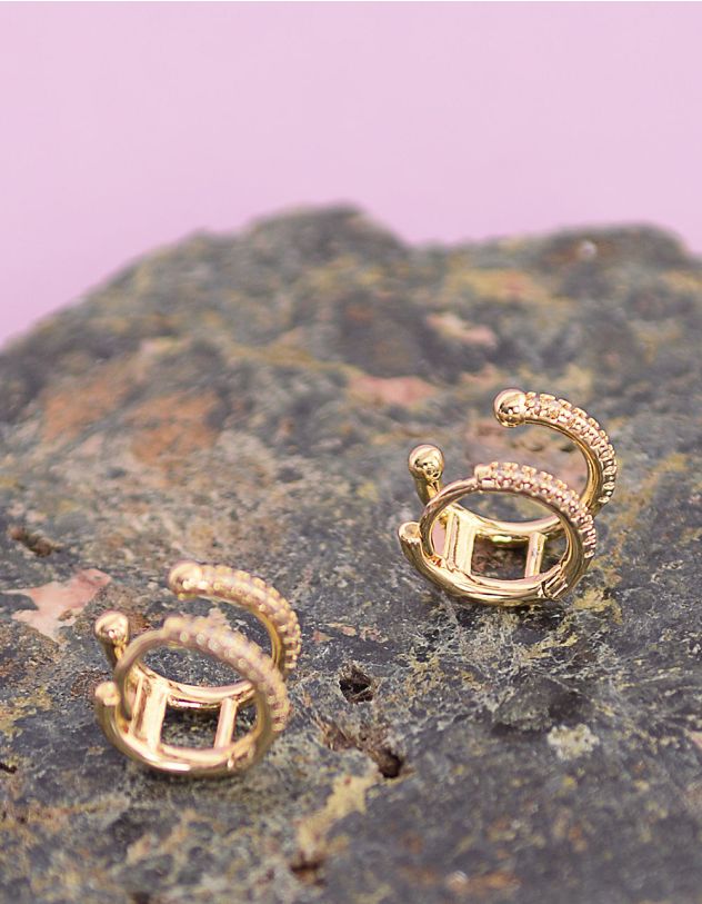 Сережки зі стразами | 253440-08-XX - A-SHOP