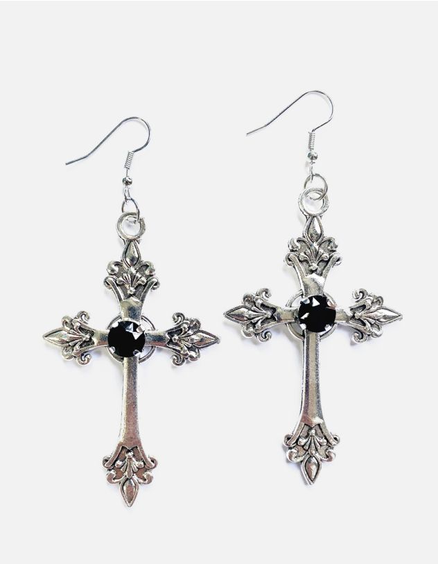 Сережки у вигляді хреста | 266816-07-XX - A-SHOP