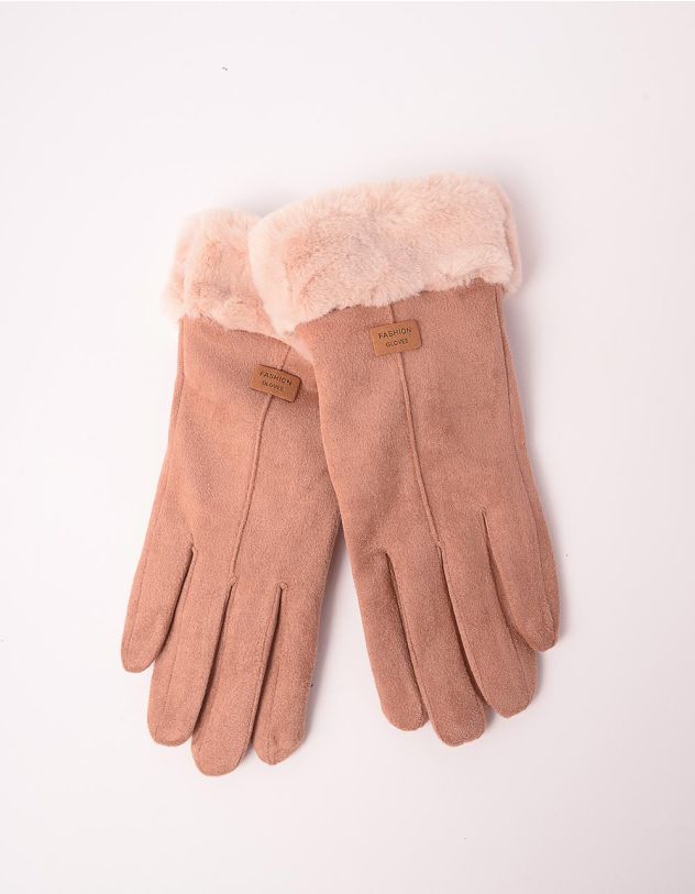 Рукавички з хутром | 241922-39-XX - A-SHOP