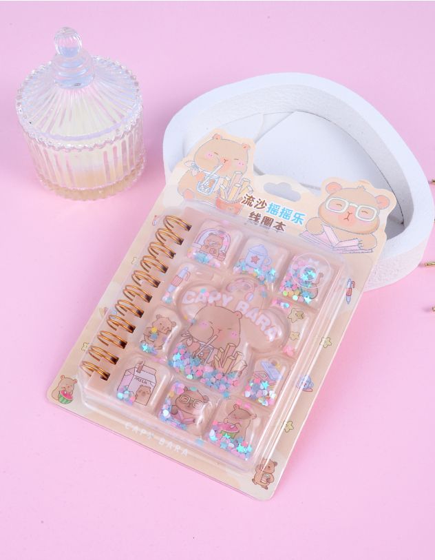 Блокнот з принтом капібари | 263906-22-XX - A-SHOP