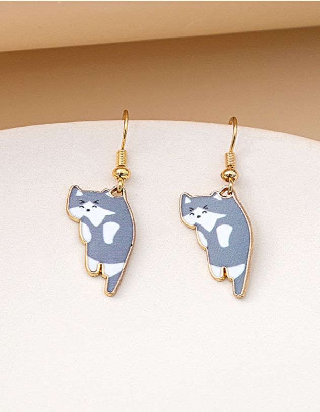 Сережки у вигляді котиків | 254874-11-XX - A-SHOP