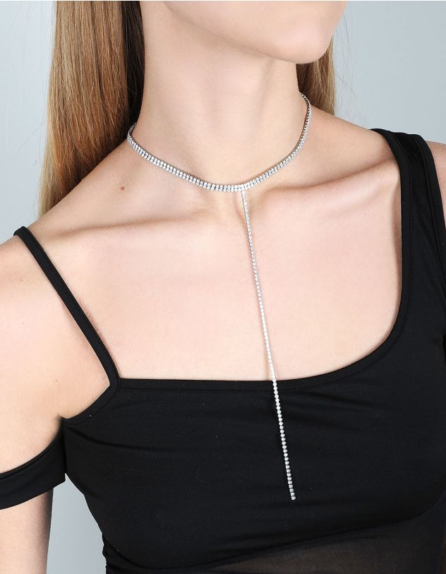 Намисто інкрустоване стразами | 235316-06-XX - A-SHOP