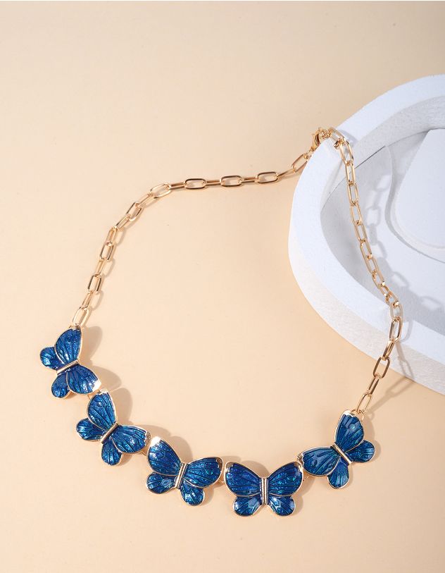Підвіска на шию із ланцюжка з метеликами | 265150-56-XX - A-SHOP