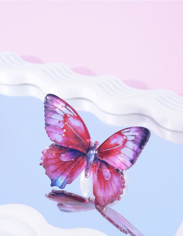 Кільце пластикове у вигляді метелика | 266407-15-38 - A-SHOP