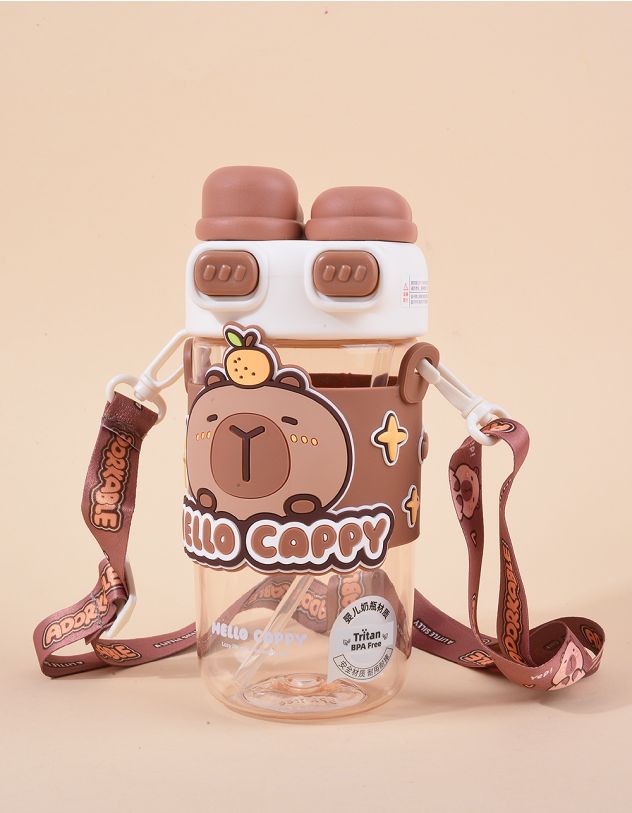 Пляшечка 720мл на ремінці  з капібарою | 265991-12-XX - A-SHOP