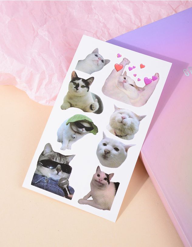 Татуювання тимчасове з зображенням котика | 266250-15-XX - A-SHOP