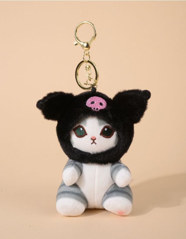 Брелок на сумку у вигляді котика у шапці Куромі та Мелоді | 259753-02-XX - A-SHOP