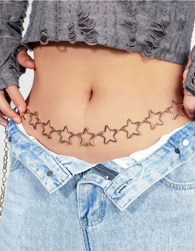 Ланцюжок на пояс з зірками | 265574-04-XX - A-SHOP