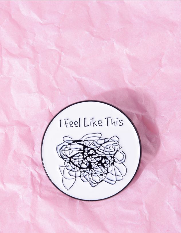 Брошка з написом | 266159-01-XX - A-SHOP