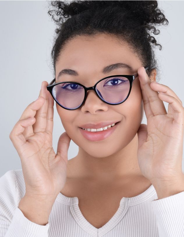 Окуляри іміджеві лисенята з прозорими лінзами | 233196-02-XX - A-SHOP