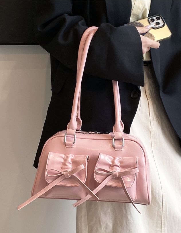 Сумка з бантиками на кишенях | 260194-14-XX - A-SHOP