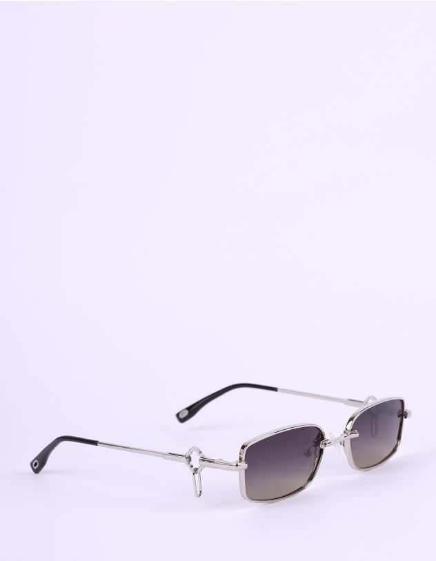 Окуляри сонцезахисні з лінзами прямокутної форми | 266507-28-XX - A-SHOP