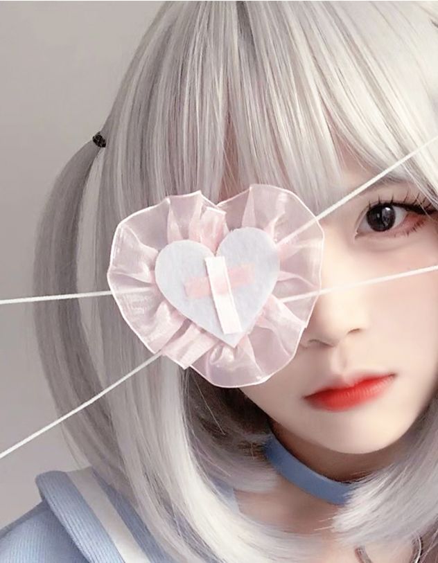 Маска на око у вигляді серця з хрестом | 264870-14-XX - A-SHOP