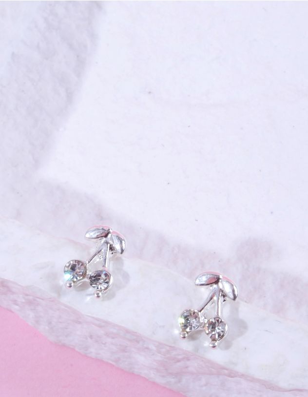 Сережки пусети у вигляді вишні | 263434-05-XX - A-SHOP