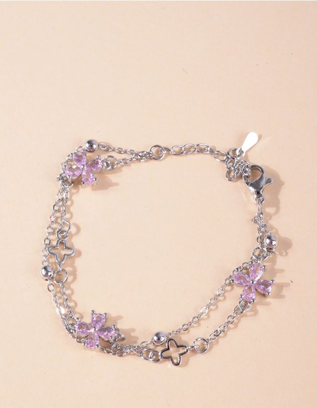 Браслет на руку подвійний із ланцюжка | 266803-05-XX - A-SHOP