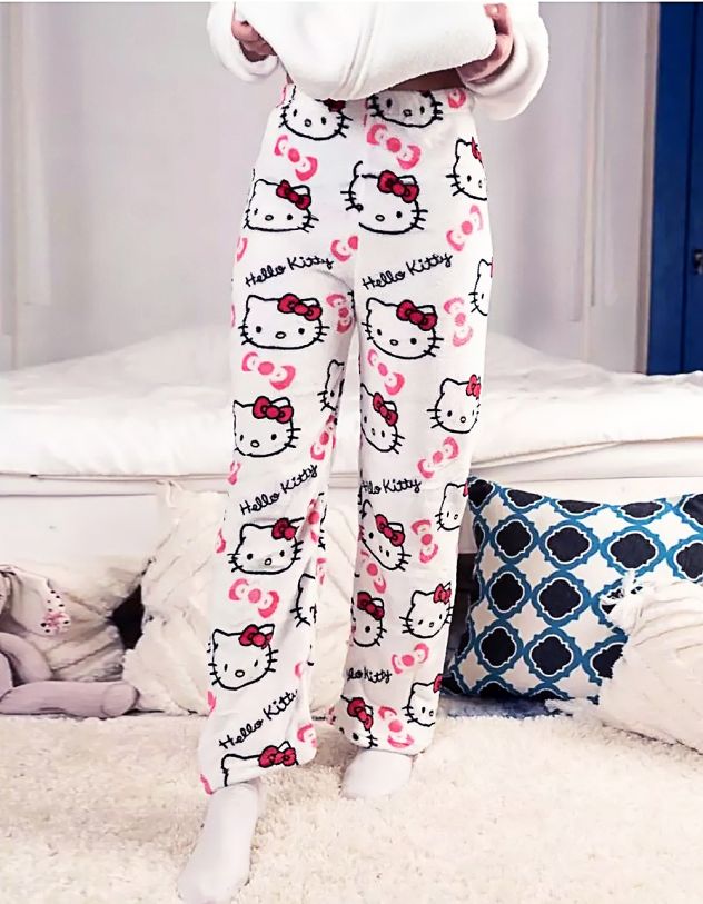 Штани піжамні з принтом Кітті | 263279-01-03 - A-SHOP