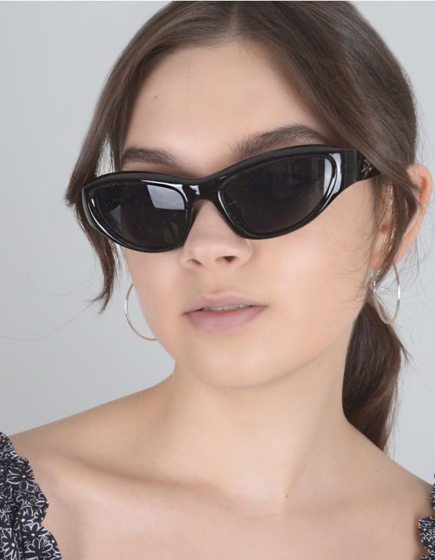 Окуляри сонцезахисні вузькі з зіркою на дужках | 256263-02-XX - A-SHOP