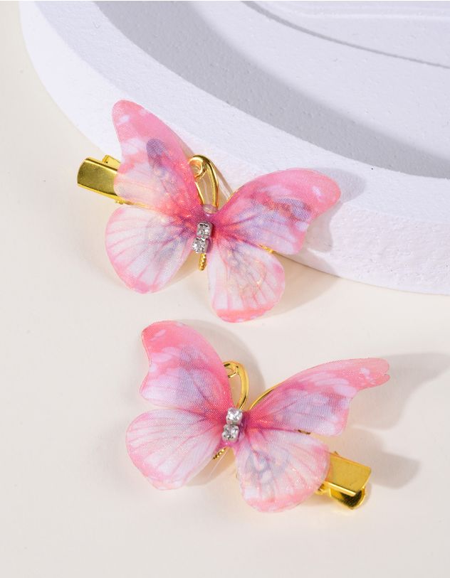 Заколка для волосся парна у вигляді метелика | 264005-14-XX - A-SHOP