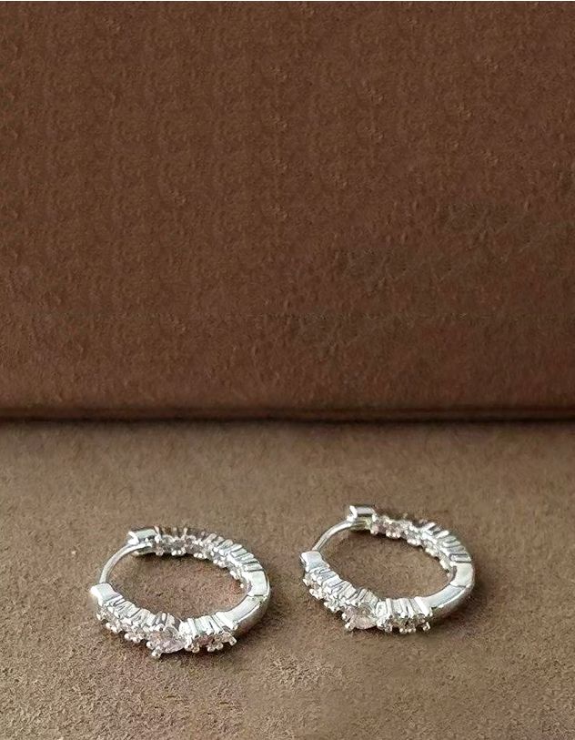 Сережки кільця з серцем | 269372-05-XX - A-SHOP