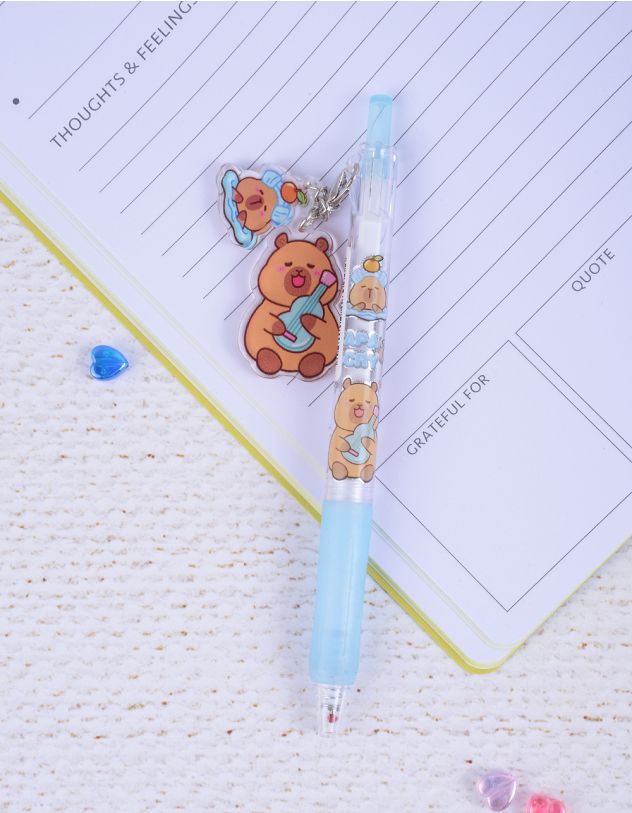 Ручка з брелоком у вигляді капібари | 262113-18-XX - A-SHOP