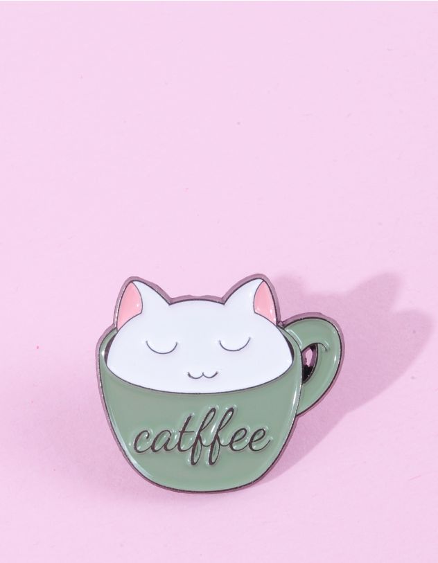 Брошка у вигляді котика у чашці | 264047-20-XX - A-SHOP