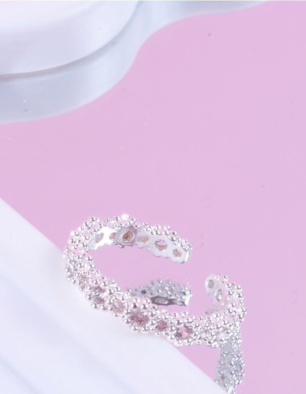 Кільце декороване стразами | 261659-05-37 - A-SHOP