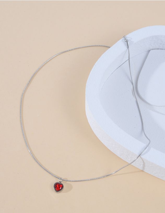 Підвіска на шию з кулоном у вигляді серця | 264368-60-XX - A-SHOP