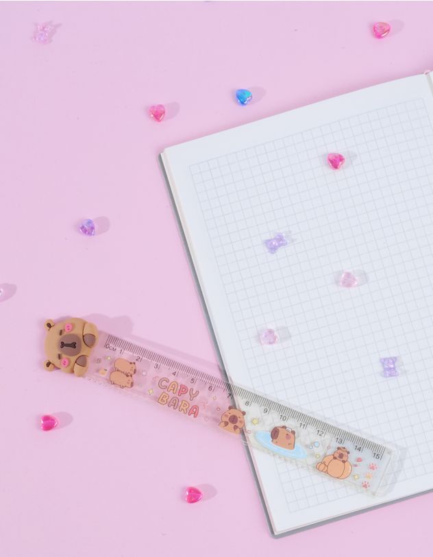 Лінійка з принтом капібари | 262112-19-XX - A-SHOP