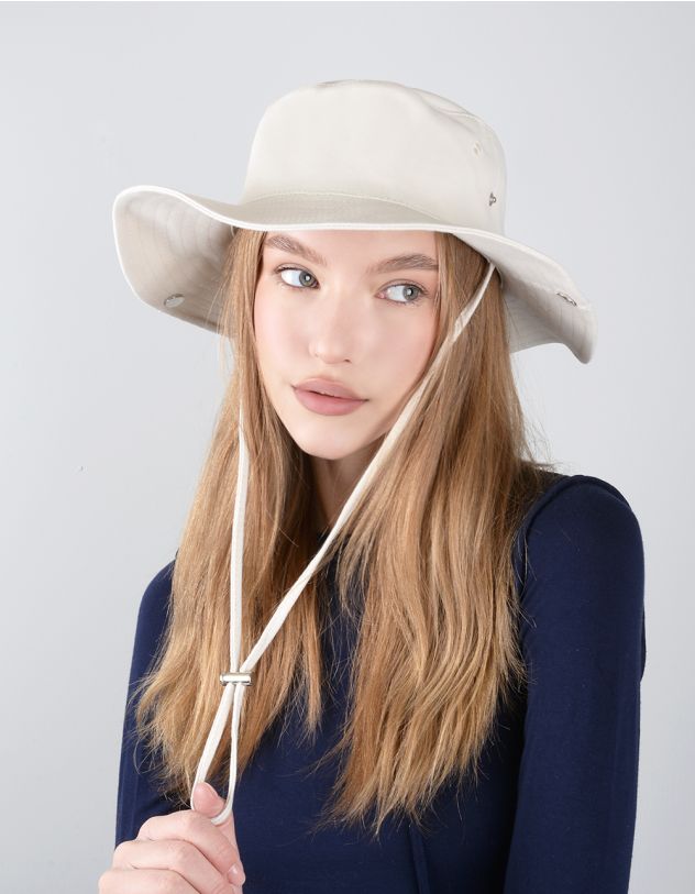 Капелюх з регулюючими застібками  на полях | 260102-40-XX - A-SHOP