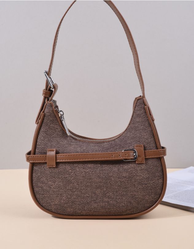 Сумка багет на на довгому ремінці | 264886-12-XX - A-SHOP