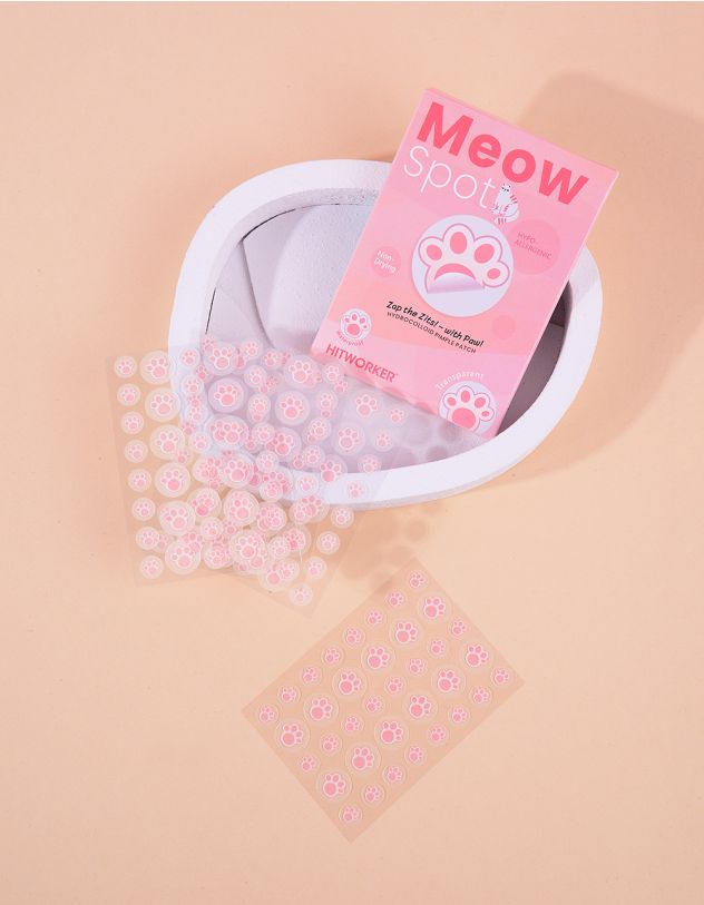 Патчі від прищів 144шт з принтом лапки | 265874-44-XX - A-SHOP