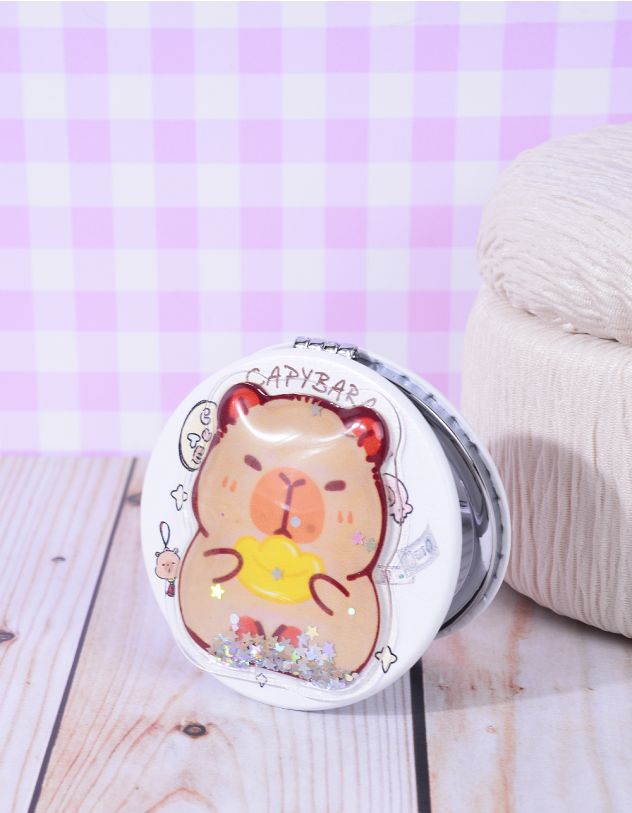 Дзеркало кишенькове з зображенням капібари | 263812-19-XX - A-SHOP