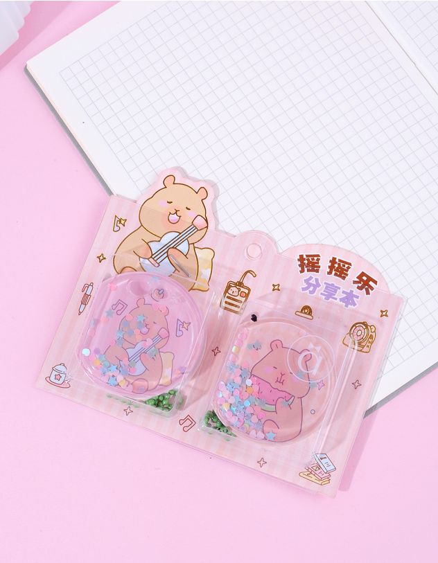 Блокнот міні у парі з принтом капібари | 262148-14-XX - A-SHOP