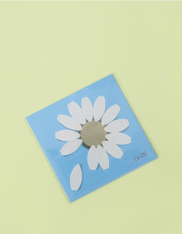 Татуювання тимчасове з зображенням ромашки | 251319-01-XX - A-SHOP