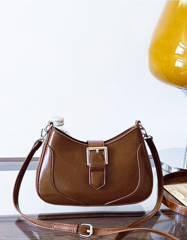 Сумка багет на довгому ремінці | 265463-12-XX - A-SHOP