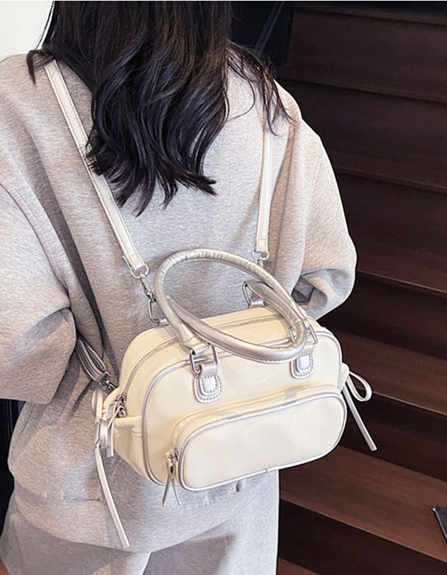 Сумка рюкзак з бантом на кишені | 265099-01-XX - A-SHOP