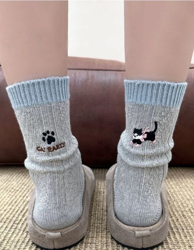 Шкарпетки з зображенням котика | 266784-11-XX - A-SHOP