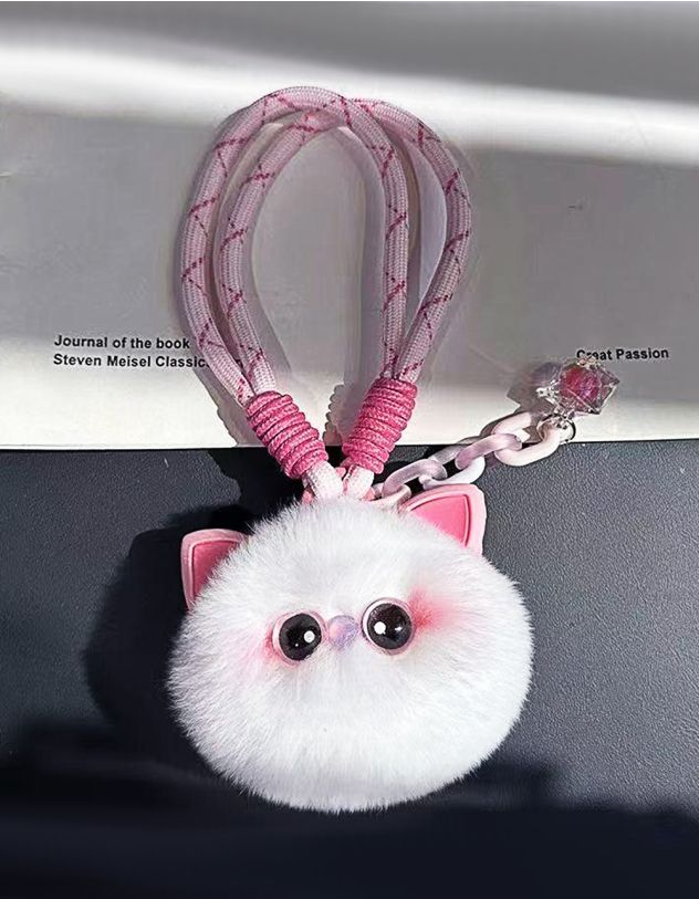 Брелок на сумку хутряний у вигляді котика | 267517-01-XX - A-SHOP