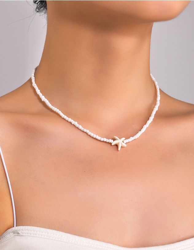 Підвіска на шию із бісеру з кулоном у вигляді морської зірки | 266350-01-XX - A-SHOP