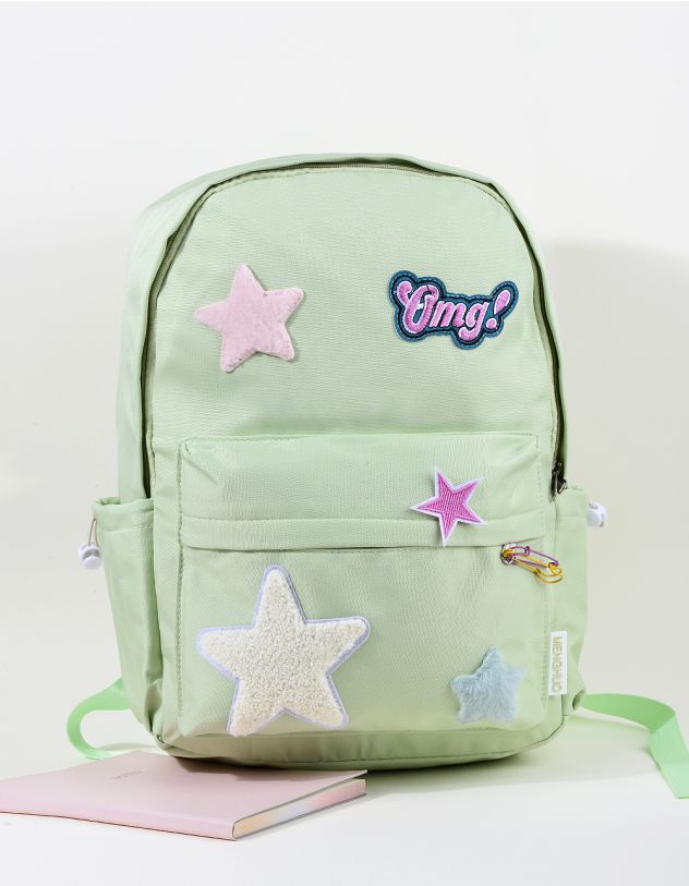 Рюкзак для міста із зірковим декором великий | 258677-20-XX - A-SHOP