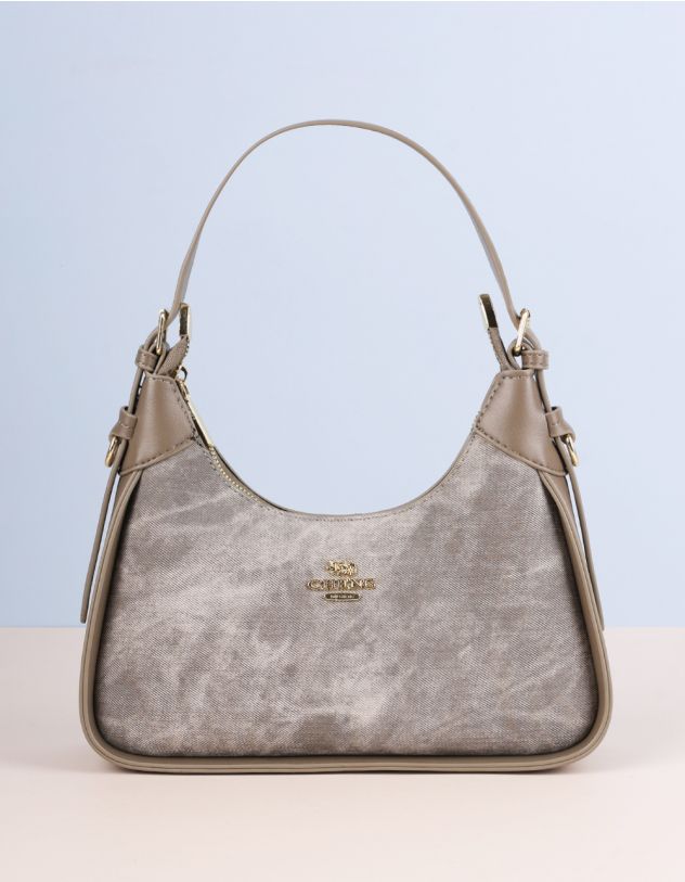 Сумка багет на плече з фурнітурою | 265922-20-XX - A-SHOP