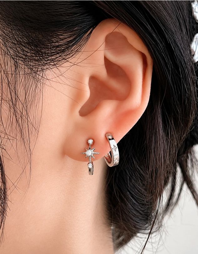 Сережки з зіркою | 269114-05-XX - A-SHOP