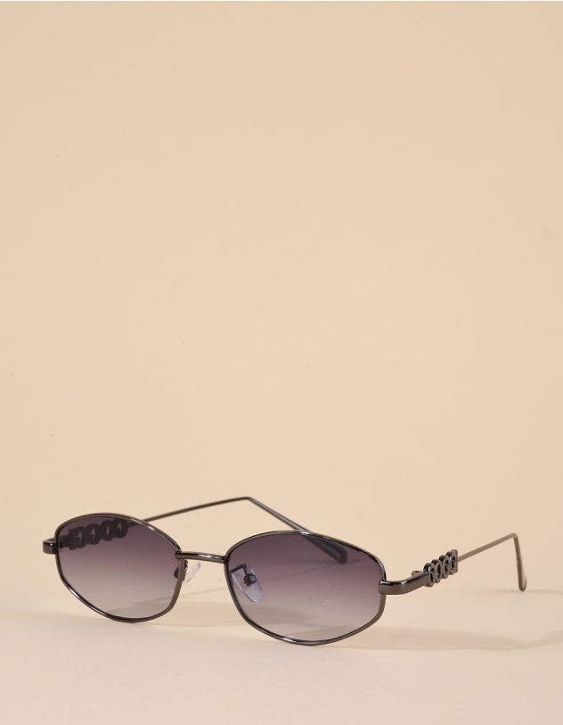Окуляри від сонця вузькі з тонкими дужками | 266493-28-XX - A-SHOP