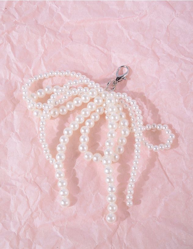 Підвіска прикраса для взуття у вигляді банта з перлин | 267412-01-XX - A-SHOP