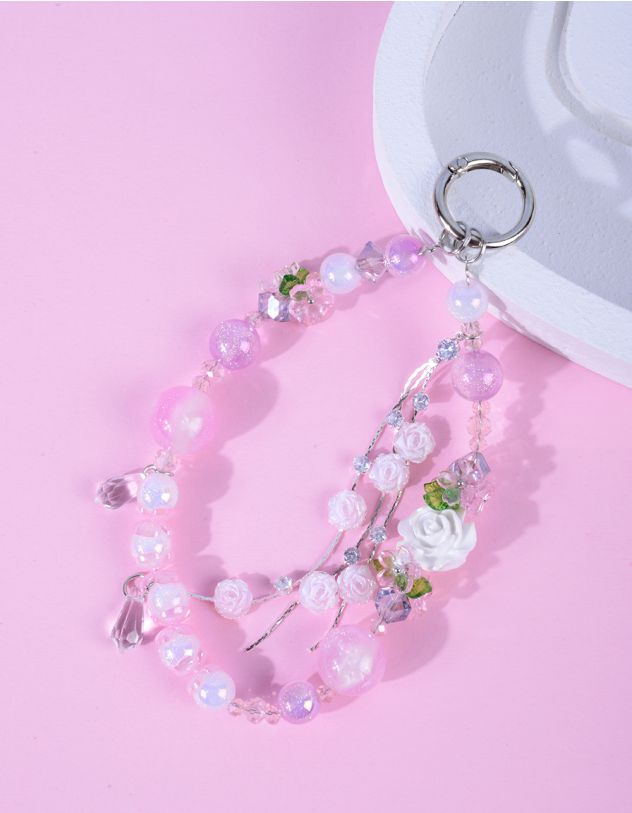 Брелок на сумку з квітами | 266865-03-XX - A-SHOP
