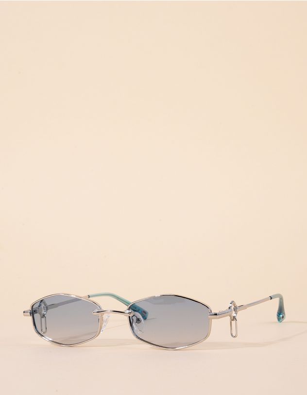 Окуляри від сонця шестикутники з фурнітурою на дужках | 266505-18-XX - A-SHOP