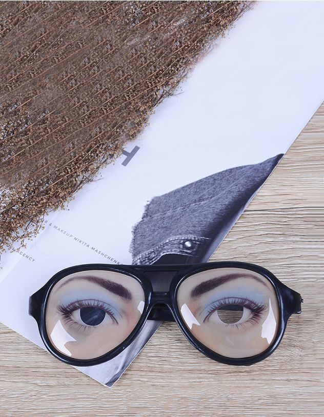 Окуляри авіатори іміджеві з принтом очей | 263570-02-XX - A-SHOP