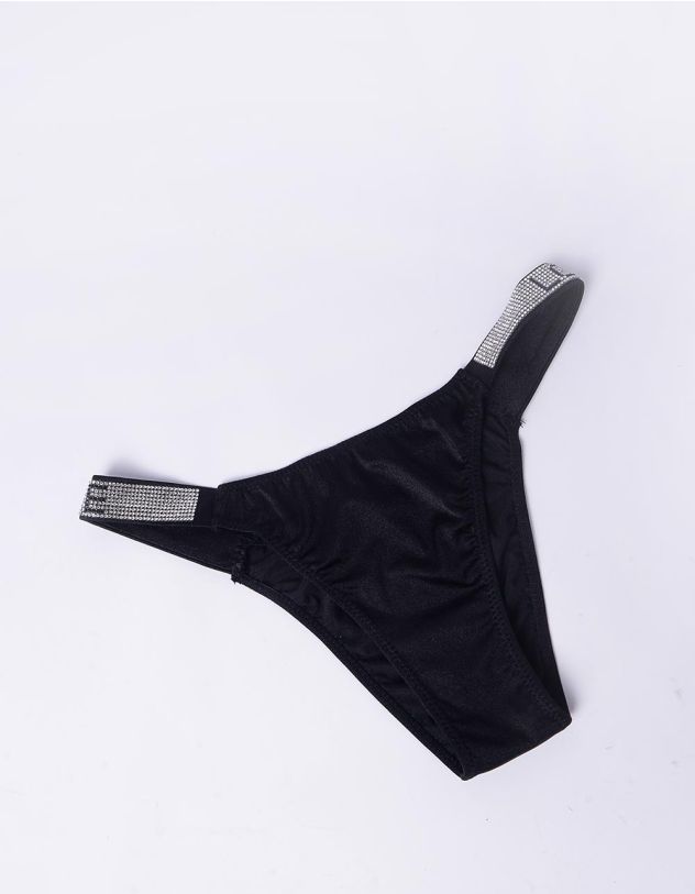 Трусики жіночі зі стразами та написом love | 248505-02-03 - A-SHOP