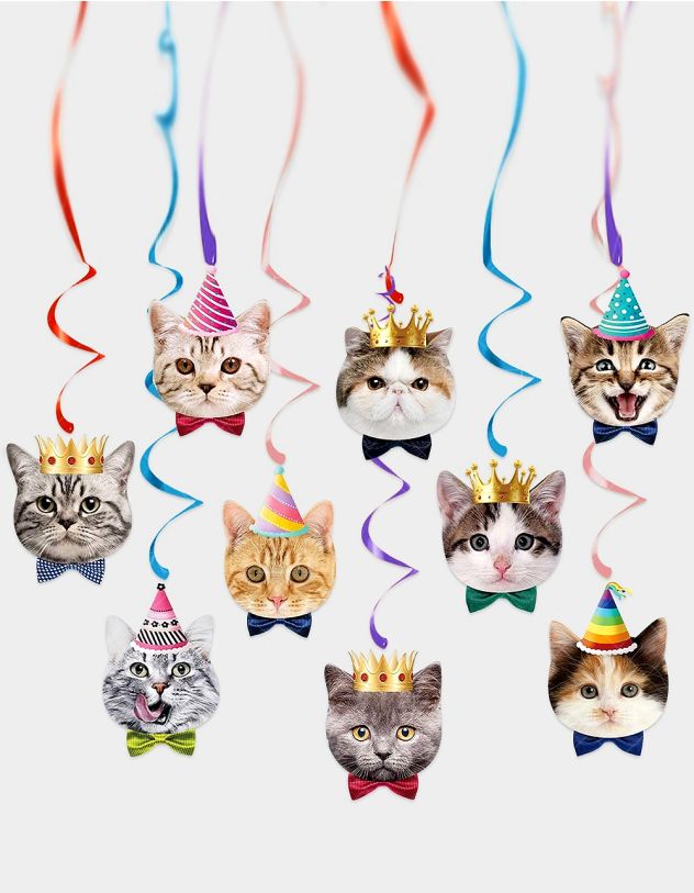 Гірлянда з зображенням котика | 266689-21-XX - A-SHOP