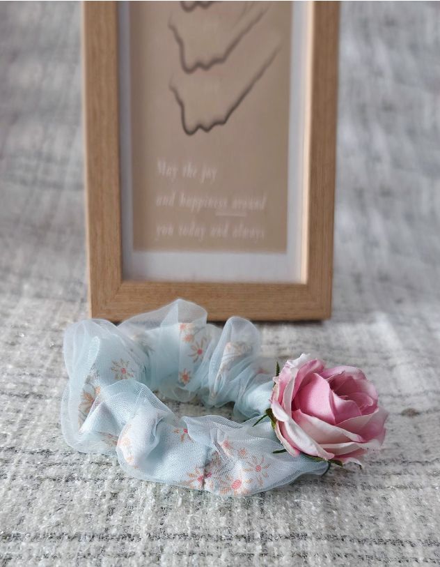 Резинка для волосся з трояндою | 264553-18-XX - A-SHOP